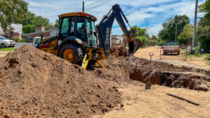 Comenzó la obra de desagües en barrio Sur
